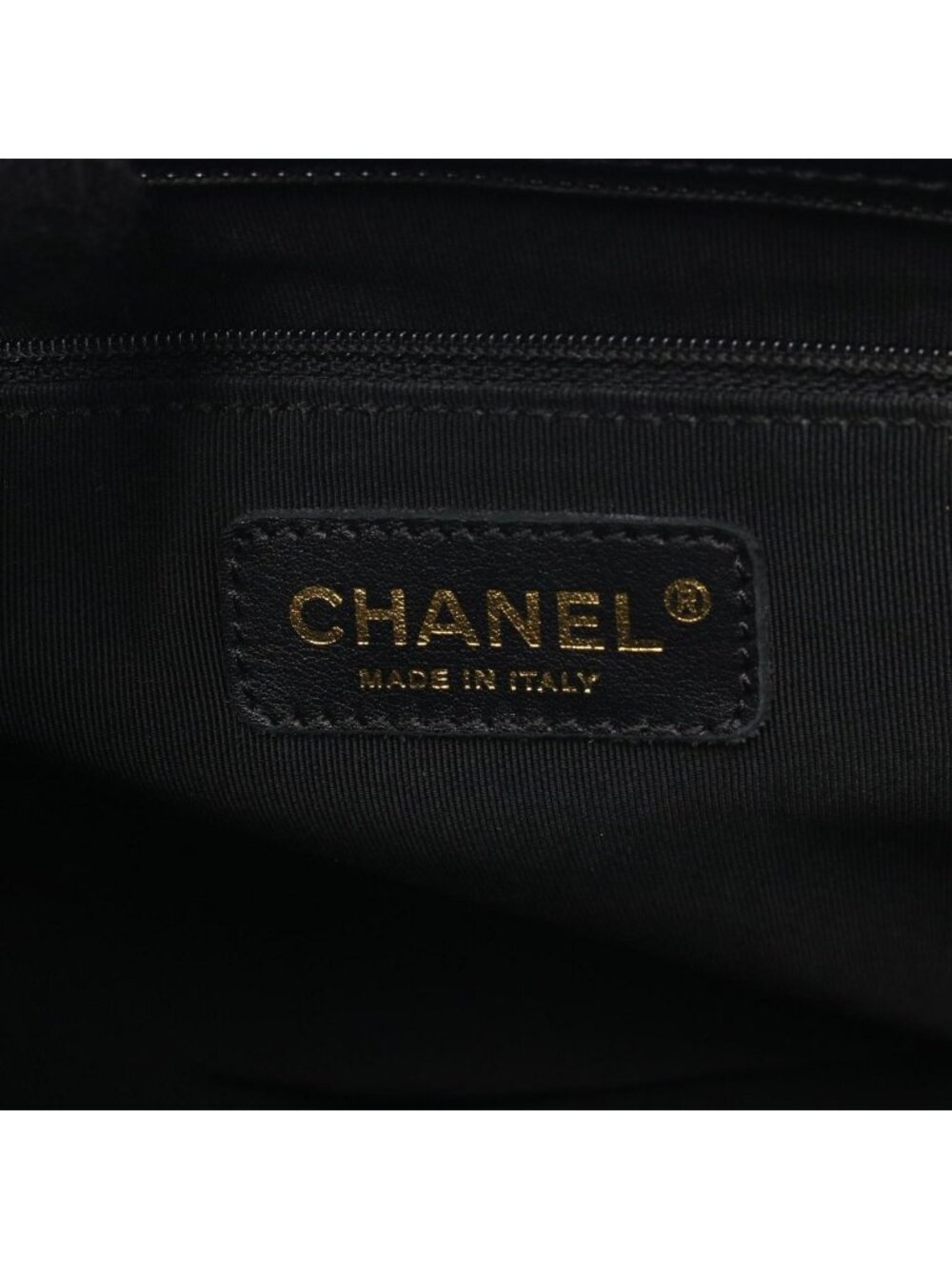 Chanel Tote Quilted Petite Shopping PST Black Leather Chainto - Picture 4 of 7